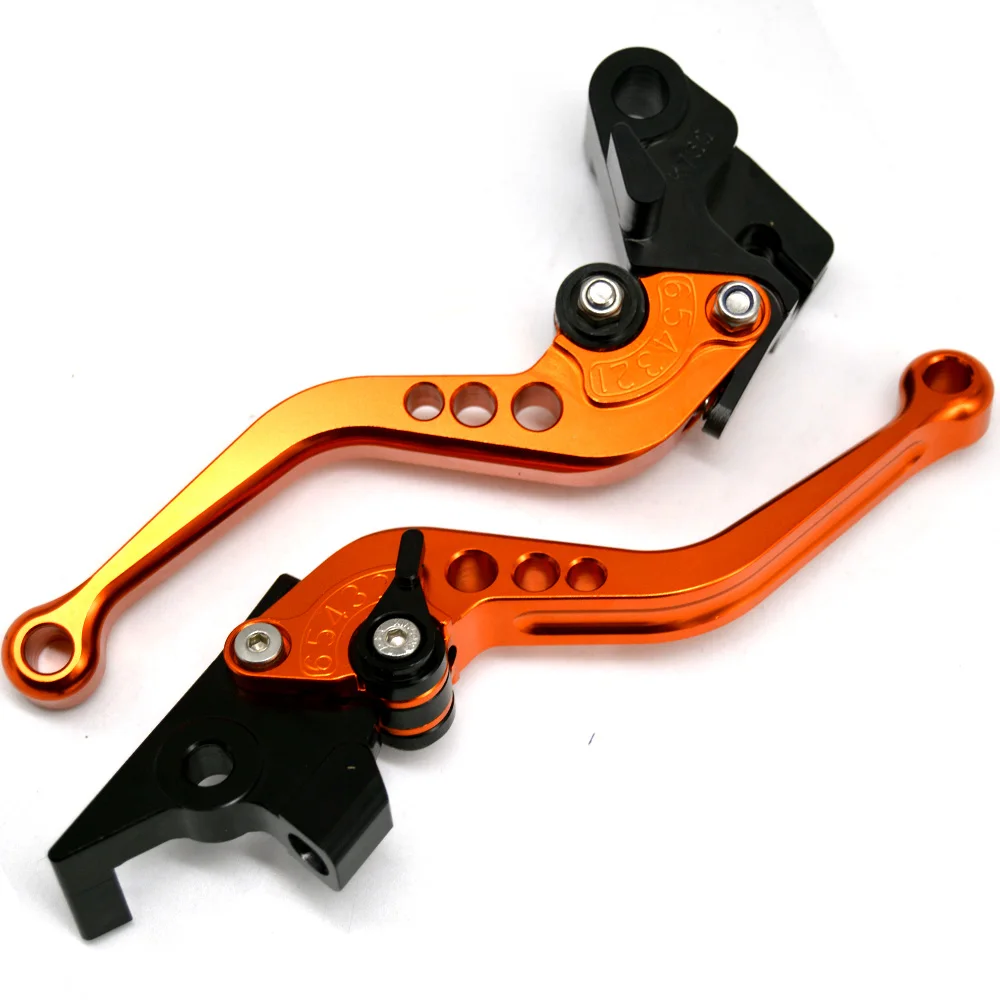 Short-Orange Короткие и длинные для Kawasaki ER-5 Er5 2005-2004 аксессуары для мотоциклов ЧПУ Рычаги Тормозная система сцепления - Цвет: Short-Orange