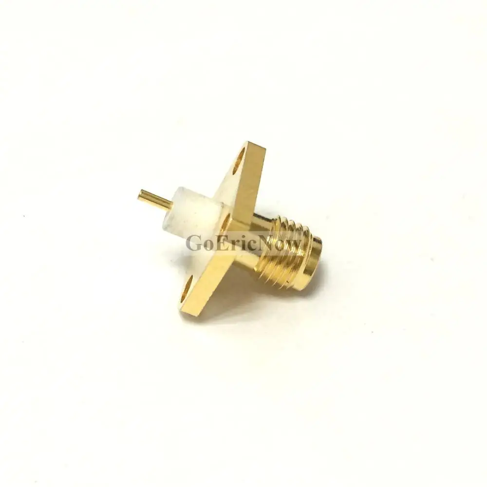 10 шт. РЧ коаксиальный RP-SMA /SMA типа Мама шасси Панель крепление с 4 отверстиями