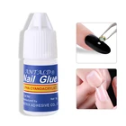 5 шт.компл. клей для дизайна ногтей Стразы с плоским дном акриловые наконечники клей быстросохнущий клей Маникюрный Инструмент для дизайна ногтей