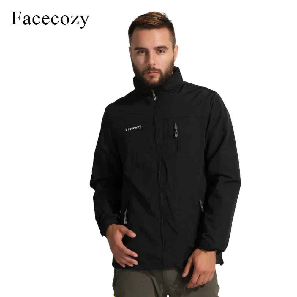 Facecozy мужские водонепроницаемые походные куртки один слой тонкая весенне летняя
