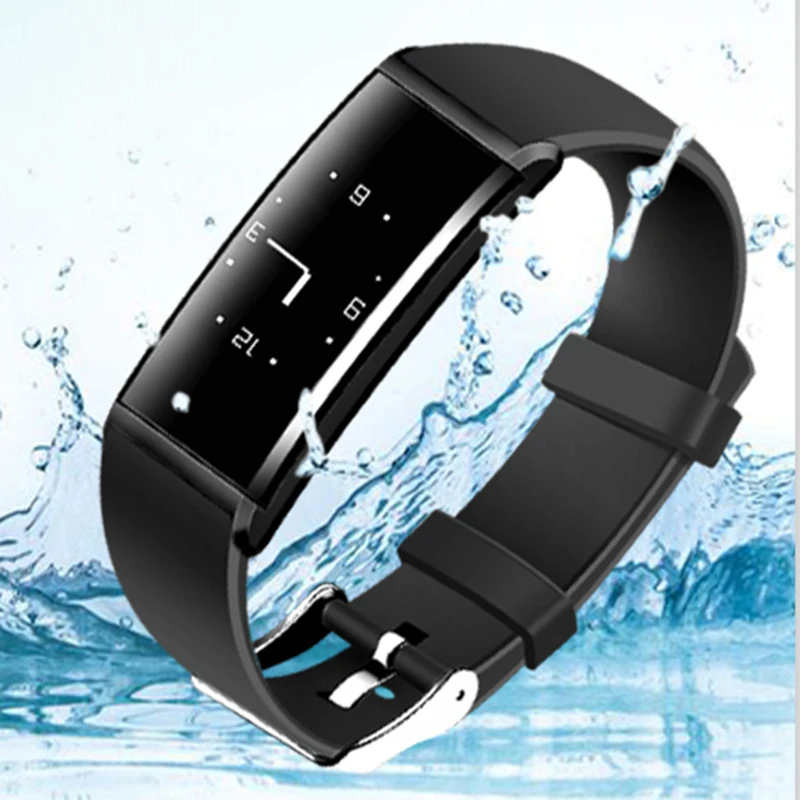 Bluetooth Smart Браслет сердечного ритма Мониторы браслет Водонепроницаемый сообщение