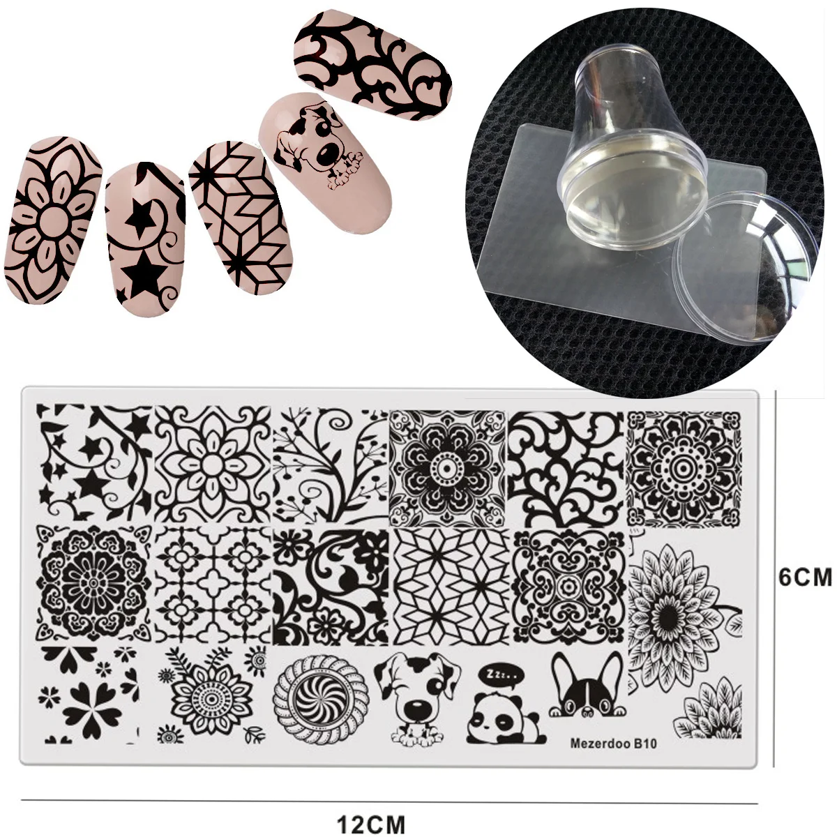 Желейный штамп 3D Животные облака капля дождя штамповочные пластины для дизайна