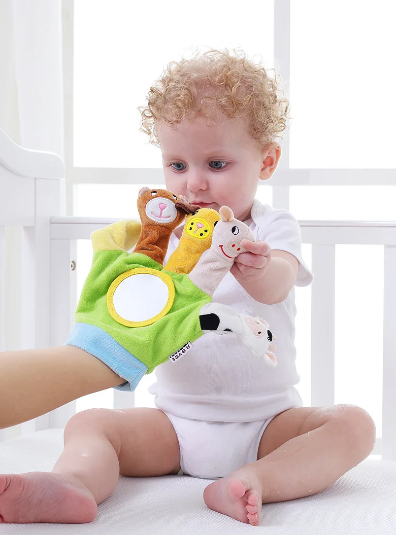 IMBABY/милые Мультяшные биологические животные, пальчиковые игрушки-марионетки для детей, куклы, реквизит для рассказов, для мальчиков и девочек, пальчиковые куклы, подарок