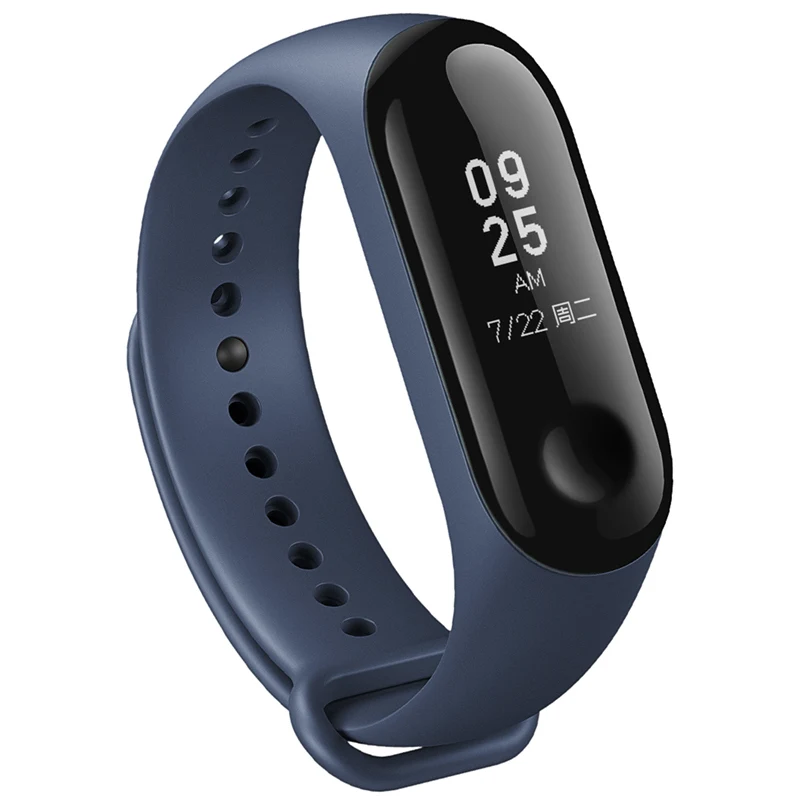 Add Blue Strap Xiaomi mi Band 3 умный Браслет mi band 3 браслет OLED часы фитнес-трекер для измерения сердечного ритма 5 АТМ Водонепроницаемый Обновление Xio mi Band 2 - Цвет: Add Blue Strap