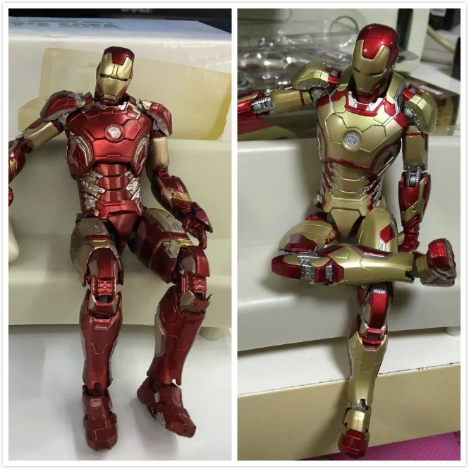 Железный человек Mark 43 с диван ПВХ фигурка Коллекционная модель игрушки 15 5 см |