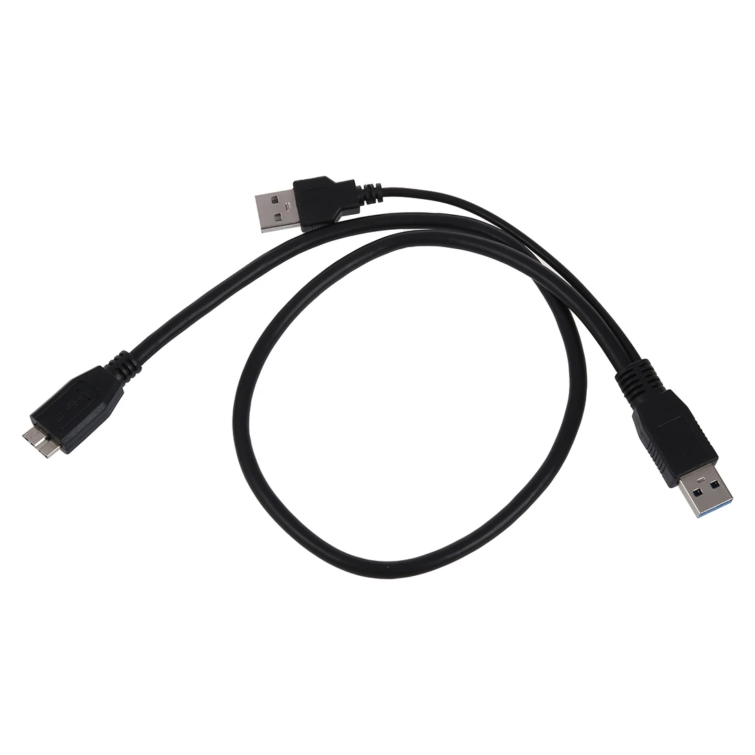 Кабель USB 3 0 Y-Cable Y Micro Type B Male to Standard A Black | Электроника