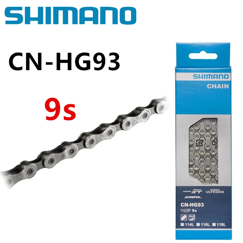 SHIMANO Deore XT HG93 9 скоростей горный велосипед цепь 116L 9s ultegra дорожные цепи