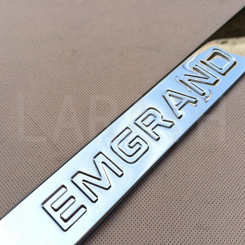 Для Emgrand 7 EC7 EC715 EC718 нержавеющая сталь Задняя Крышка багажника задняя дверь отделка хвостовые ворота литье стикерная наклейка
