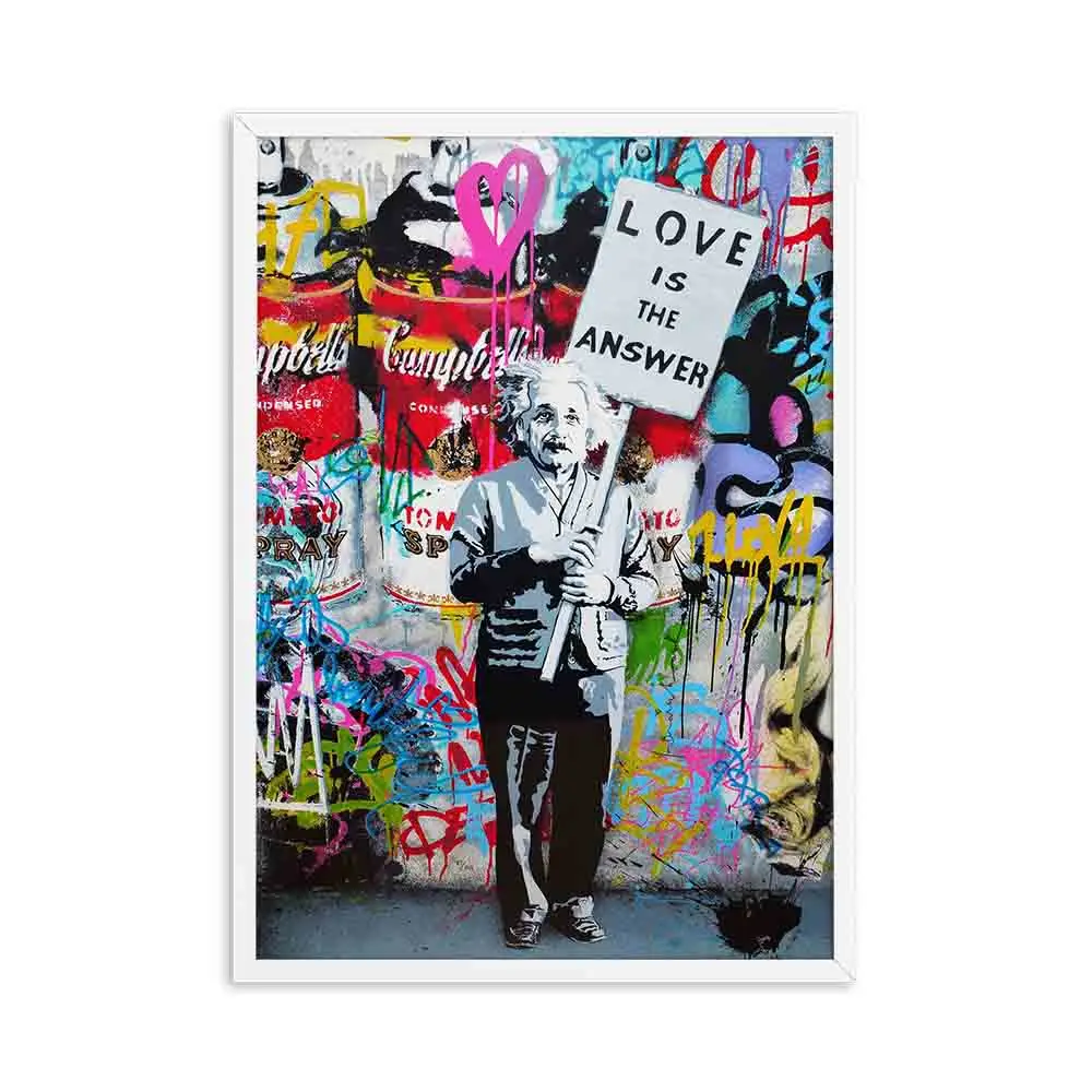 Quadro Modern Graffiti Figure Wall Abstract Art Canvas Painting Animal Posters And Prints Banksy Wall Pictures For Living Room - Цвет: C