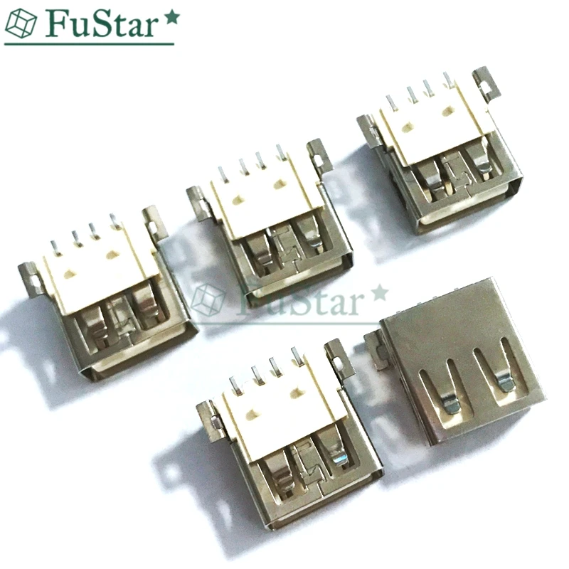 10/20 шт. стандартные женские паяльные разъёмы USB типа А разъем для печатной платы
