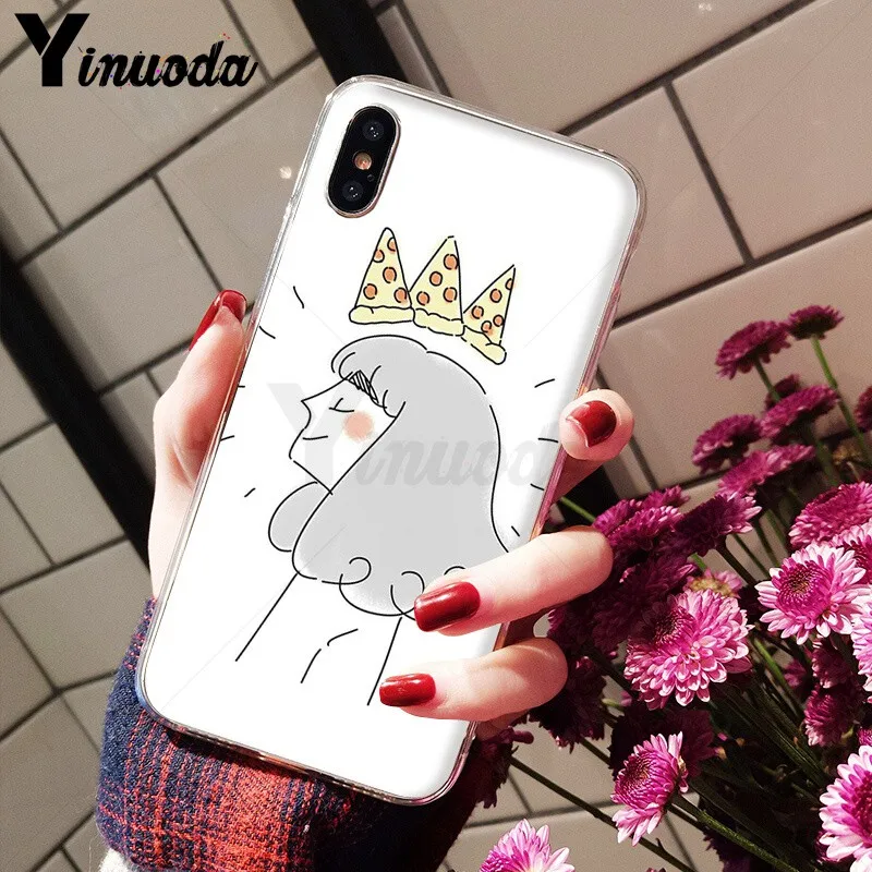 Yinuoda еда Пицца DIY Окрашенные красивые аксессуары для телефона чехол iPhone X XS MAX 6 6s 7
