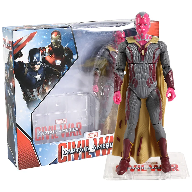 Vision Мстители Бесконечность войны фигурки танос Железный человек Капитан Америка человек паук Халк Hawkeye Antman Экшн фигурки игрушка - Цвет: Vision