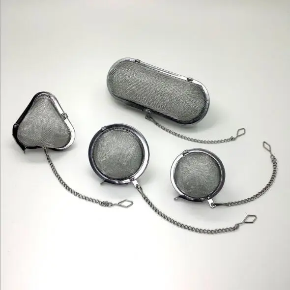 

Серебряное ситечко для чая, 1 шт., многоразовый инфузор из нержавеющей стали для чая, специй, чайника, запорный фильтр для чая, специй PD 003