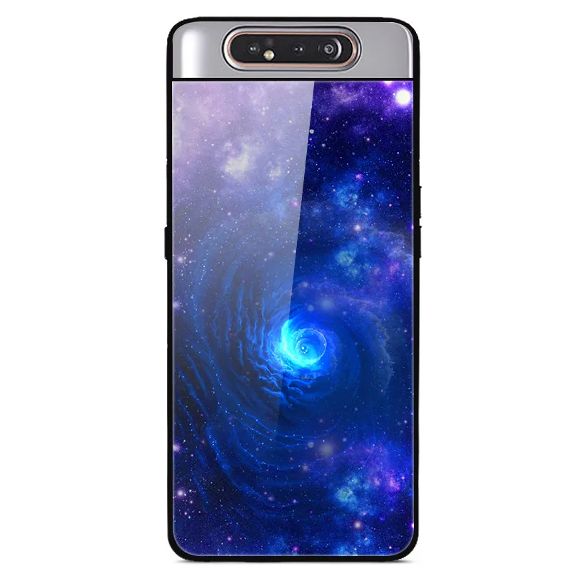 6," чехол для samsung A80, чехол A 80, роскошная задняя крышка из закаленного стекла для samsung Galaxy A80 A90 A 90, чехол, мягкий ТПУ бампер, рамка - Цвет: as photo 31