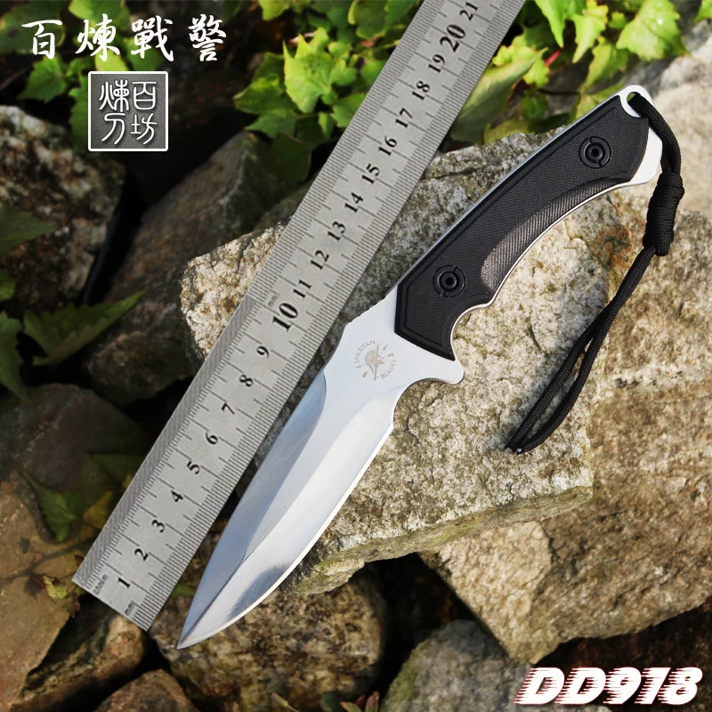 

High quality army Survival knife high hardness wilderness knives essential self-defense Camping Knife Hunting outdoor tools EDC