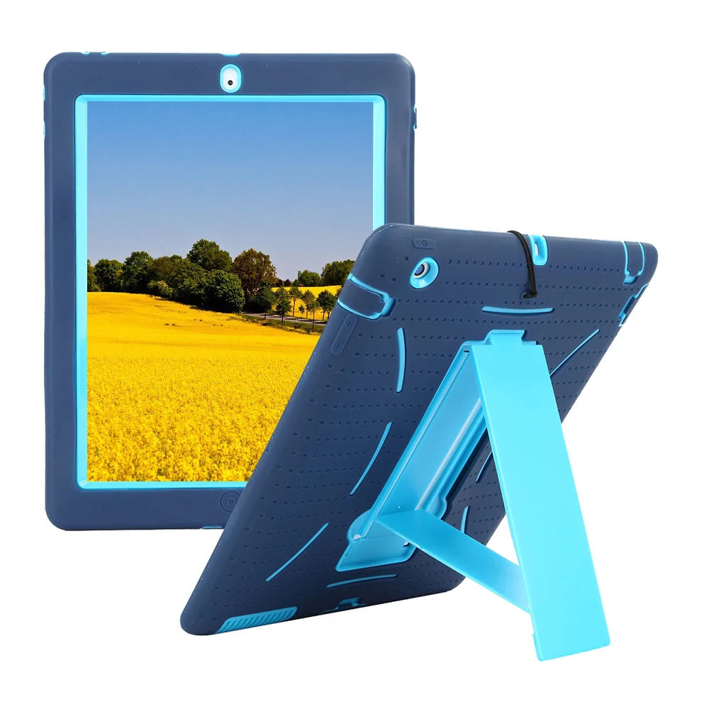 Для ipad 2 3 4 чехол 360 полная защита чехол Подставка для apple ipad 2 3 4 Чехол сверхмощный Гибридный ударопрочный экран пленка+ стилус