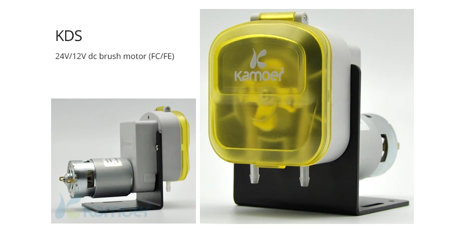 Kamoer KDS 12 V/24 V перистальтический насос мини водяной насос дозирующий насос с двигателем постоянного тока