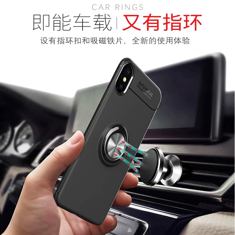 Чехол для iPhone X / iPhoneX 5 8 &quot магнитный автомобильный держатель чехол вращающийся