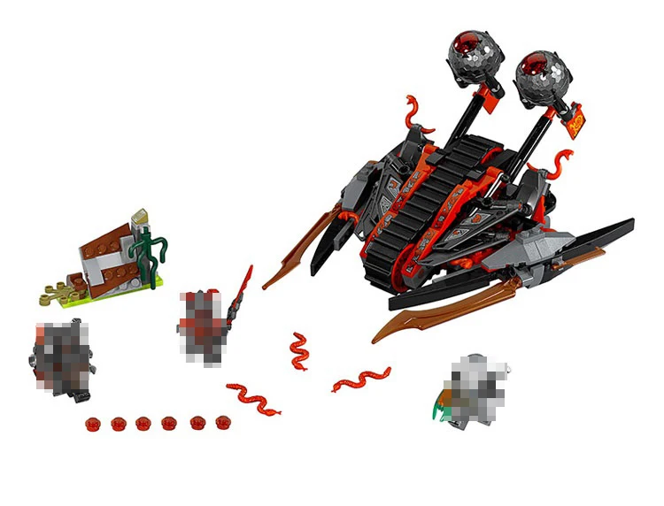 Совместимость ninjago 70624 модели строительство 06044 343 шт. ниндзя серии Vermilion Invader