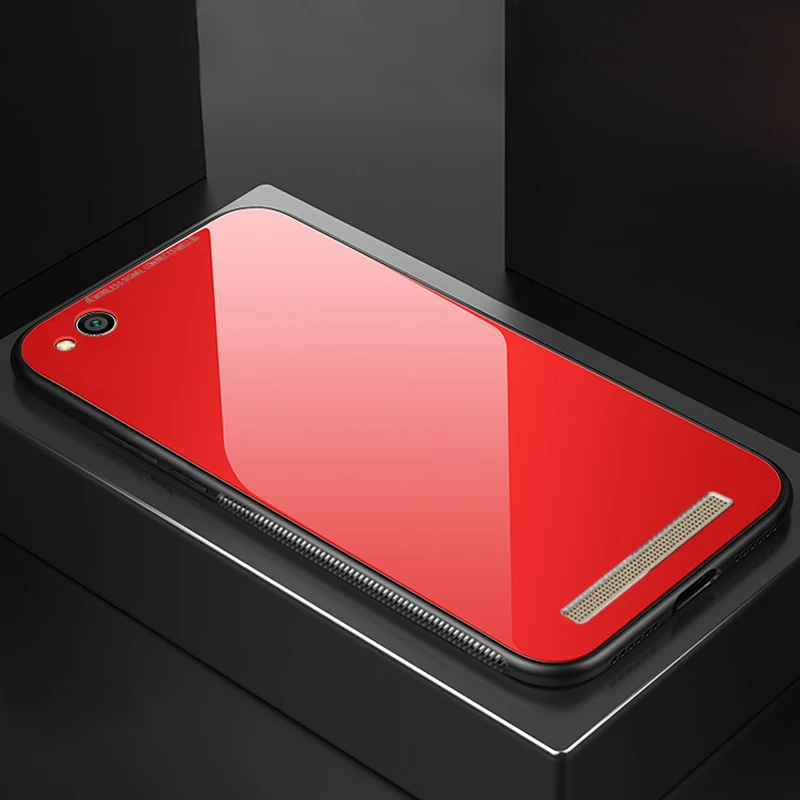 YUETUO ТПУ закаленное стекло для задней крышки телефона etui coque cover case for xiaomi redmi 4a 4 a