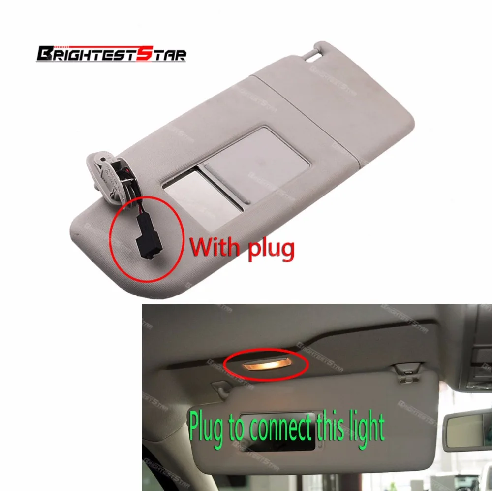 Серый Passat B5 солнцезащитный козырек левая сторона передняя для VW Beetle Golf Jetta MK4 Skoda