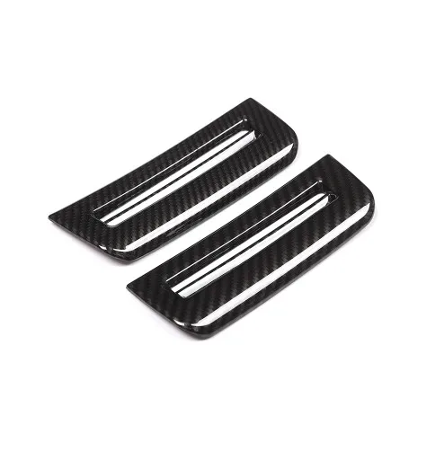 Углеродное волокно стиль ABS пластиковая стойка Чехлы Накладка для Landrover Range Rover VELAR