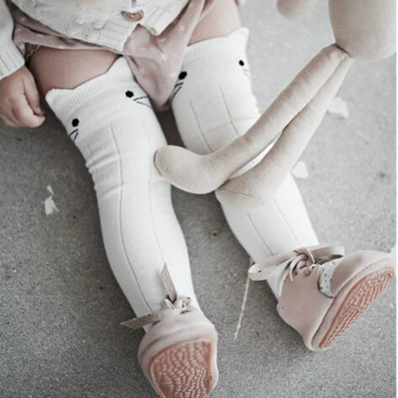 Милые детские веселые носки на возраст 0 3 года длинные чулочно носочные изделия с