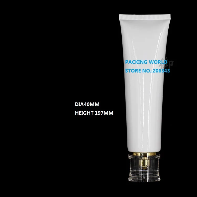 

150ml white soft tube for mildy wash tube/butter/hand cream/mask cream/night cream/moisturizer/essence plastic tube