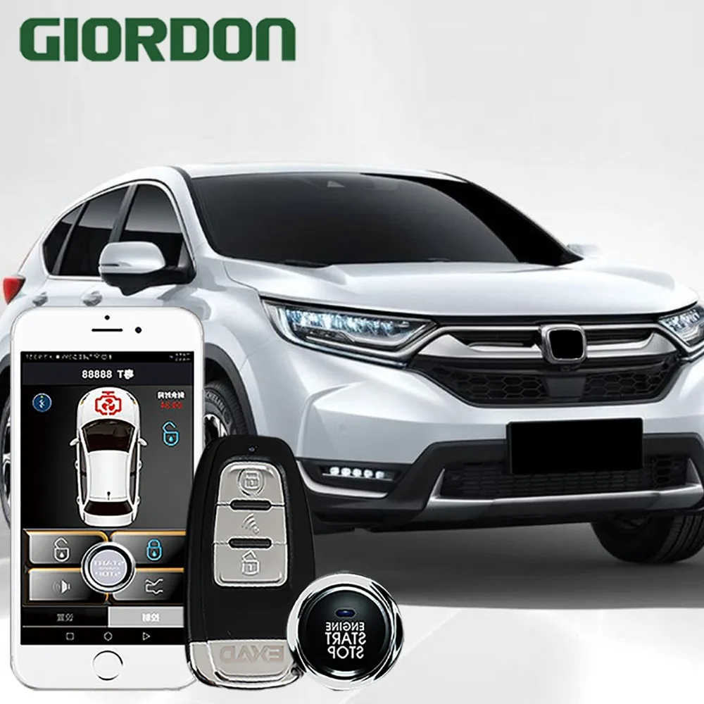 CRV 18 автомобильные аксессуары без ключа удобная система PKE телефон приложение