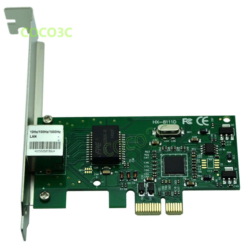 Настольный сетевой контроллер 1000 Мбит/с Gigabit Ethernet карта PCI e к RJ45 Lan адаптер
