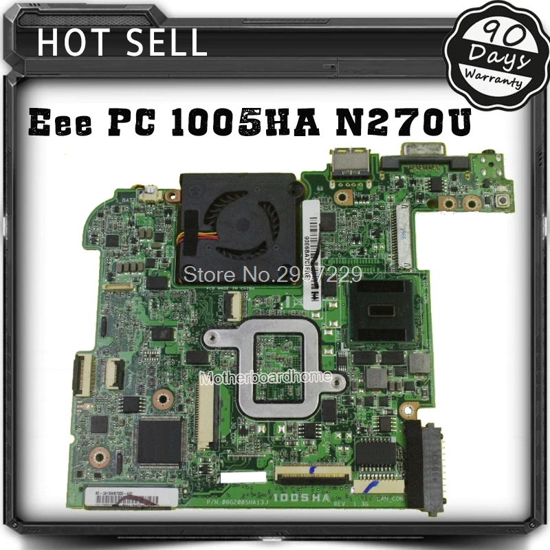 Для For Asus Eee PC 1005HA 945 чипсет материнская плата для ноутбука N270U 1 ГБ 100%