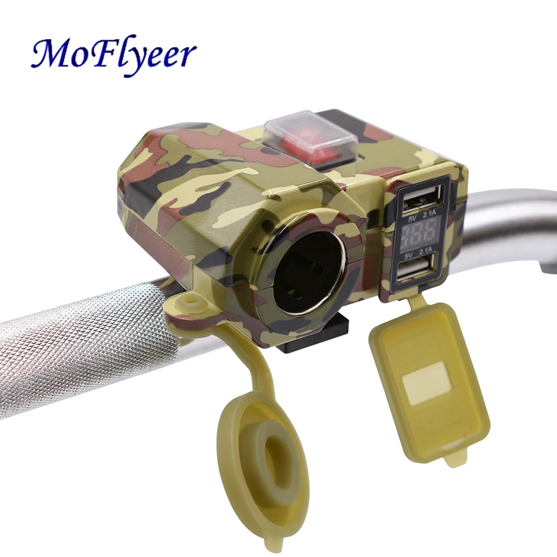 Зарядное устройство MoFlyeer с двойным USB портом 5 В/2 1 А камуфляжный