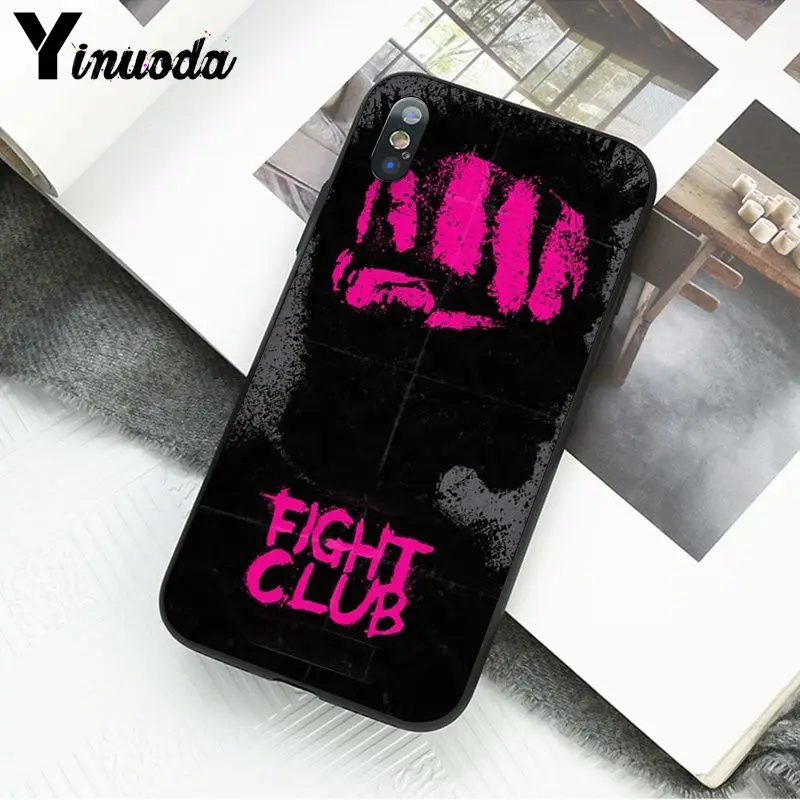 Yinuoda Fight Club movie популярный пользовательский ТПУ чехол для телефона Apple iPhone 8 7 6 6S Plus X XS MAX 5 5S SE XR сотовые телефоны - Цвет: 1