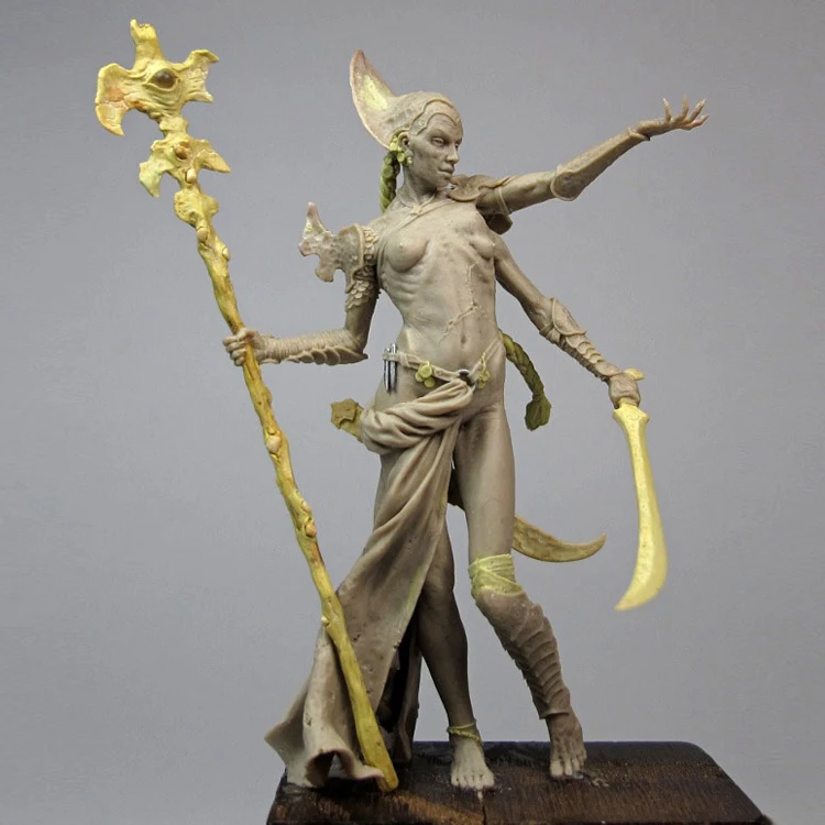 Ebylzadeath Necromancer полимерная модель GK фантастическая тема разобранный и Неокрашенный