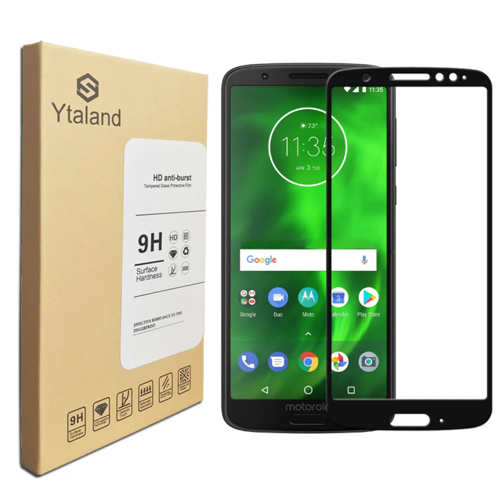 Закаленное стекло с полным покрытием для Motorola Moto G6 / G7 Plus Power защитная пленка 9H +