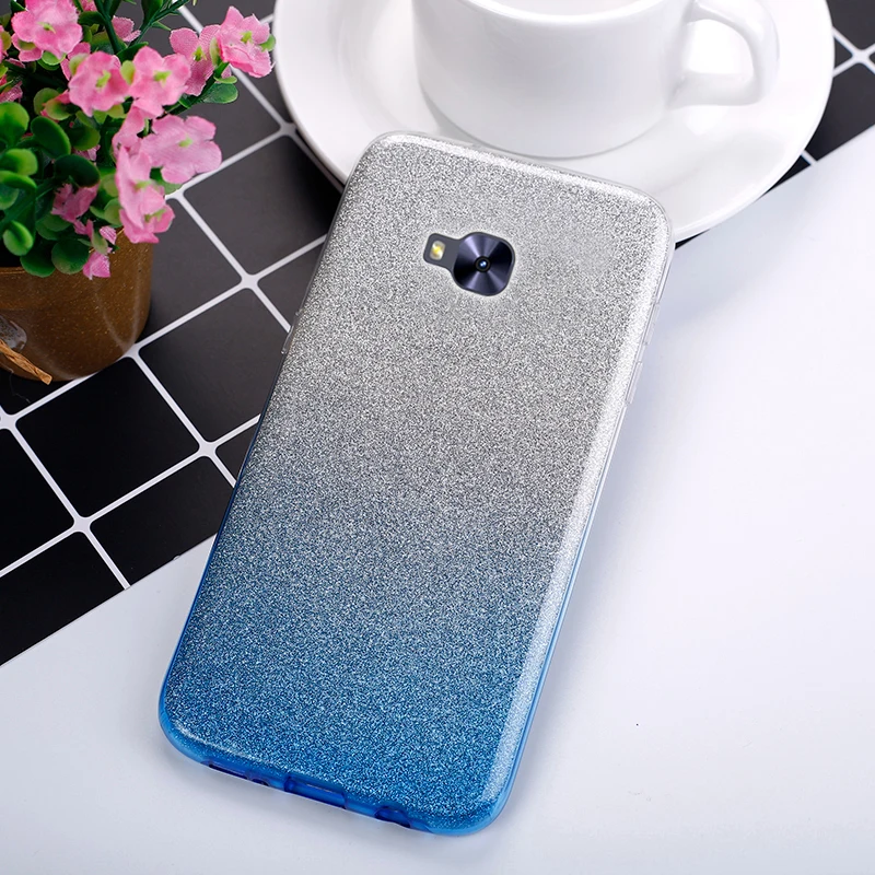 Чехол Zenfone 4 Selfie ZD553KL ZD552KL ультратонкий Блестящий силиконовый чехол из ТПУ для Asus