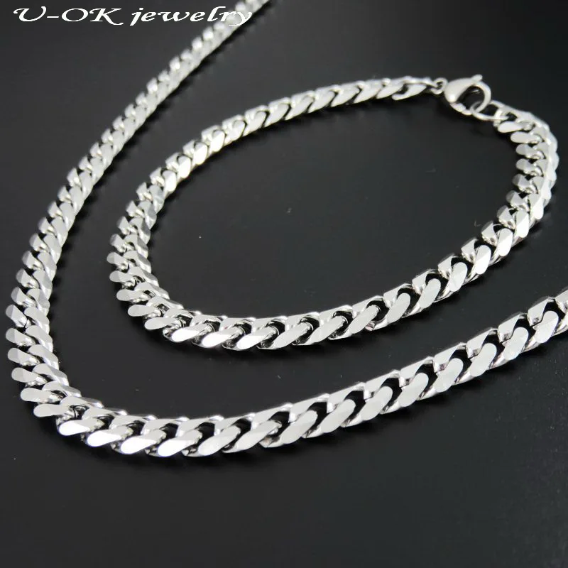Ожерелье цепочка из нержавеющей стали 316l 7 5 мм 20 см 22 24 50/60/70/90/120 см|fashion jewelry|jewelry