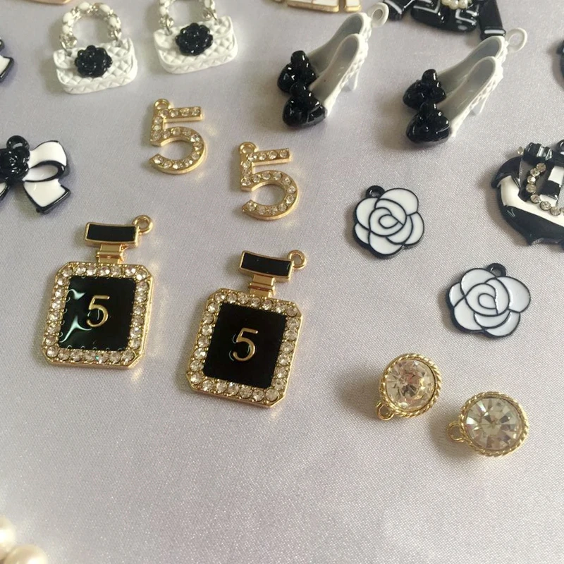 Стеклянные стразы + остекление Подвески KC из золотого сплава 22 шт.|charming charlies