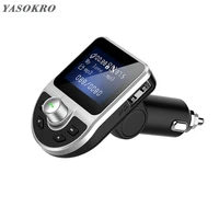 bluetooth compatible handsfree fm transmitter modulator car kit car audio mp3 player with 3 1a quick charge dual usb car charger