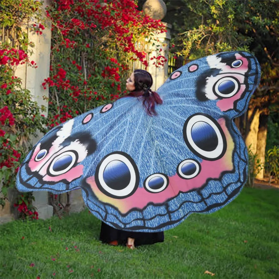 #5505 Новинка 2017 года дизайн для женщин леди длинные крыло бабочки накидка мягкие