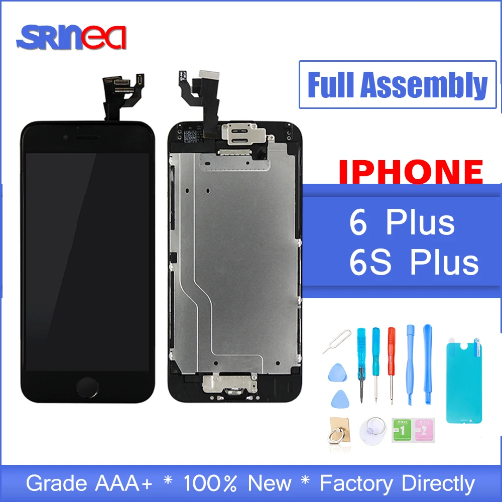 AAAAA качественный Полный комплект ЖК дисплей для iPhone 6 S Plus широкоформатный lcd экран