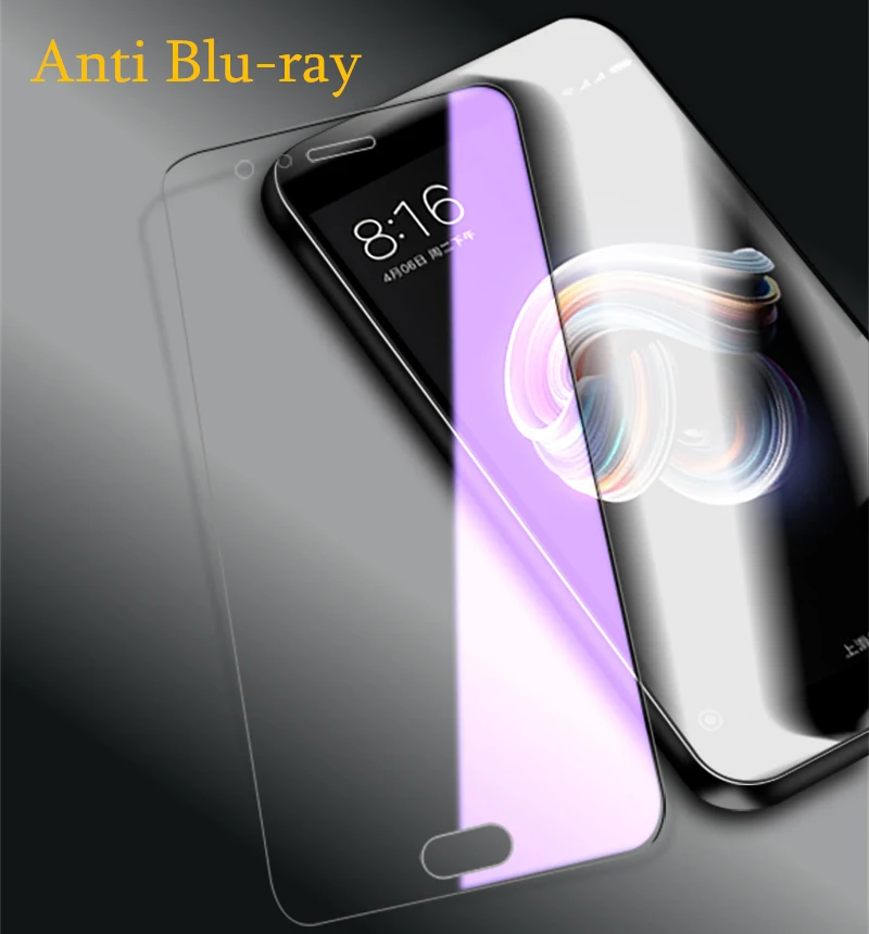 1pcs Anti Blu-ray Закаленное стекло 9H для Xiaomi Mi Note 3 Mi 6, Защитное стекло для экрана Xiaomi mi 8, Xiaomi mi 8 se, защитная пленка - Цвет: 1pcs Anti Blu-ray
