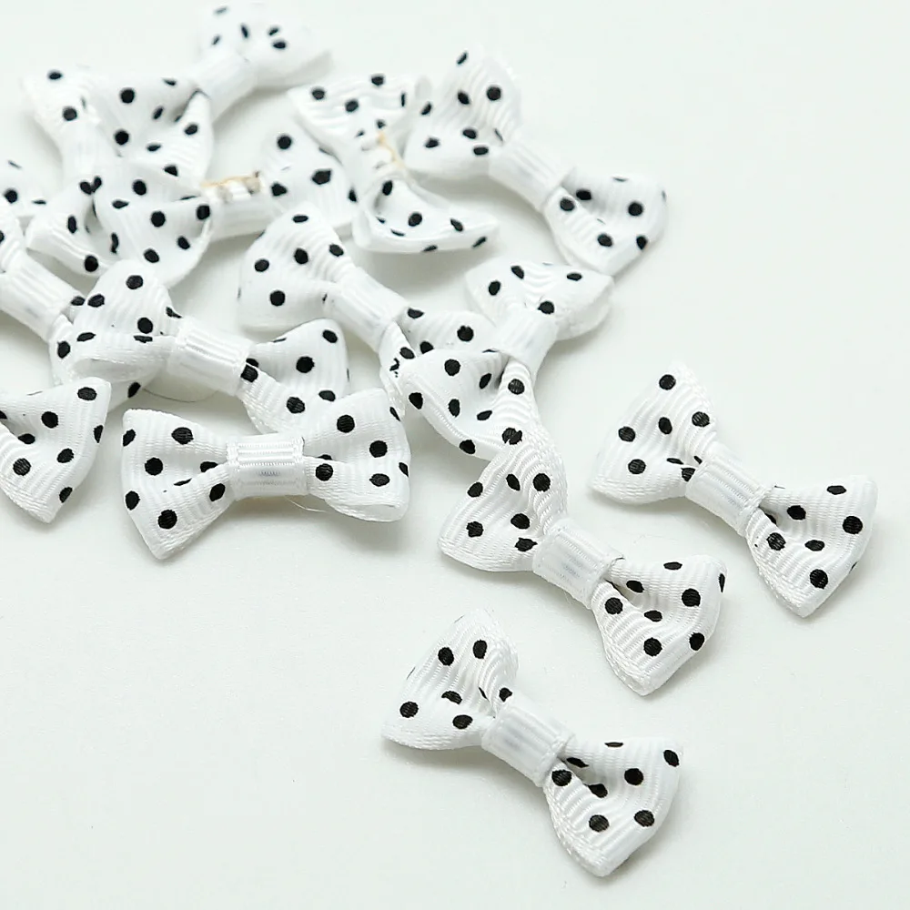 25 шт. разноцветные атласные галстуки бабочки 3x1 5 см|crafts accessories|dot satin ribbonsatin ribbon bows |