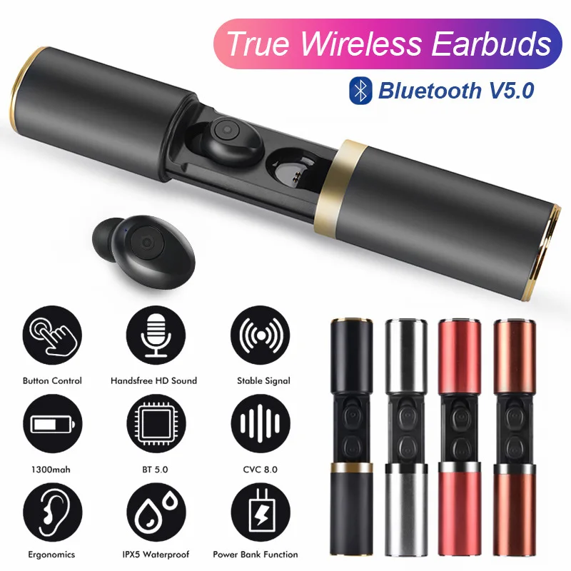 Новейший дизайн F9 Bluetooth 5 0 наушники вкладыши TWS с Беспроводной гарнитуры