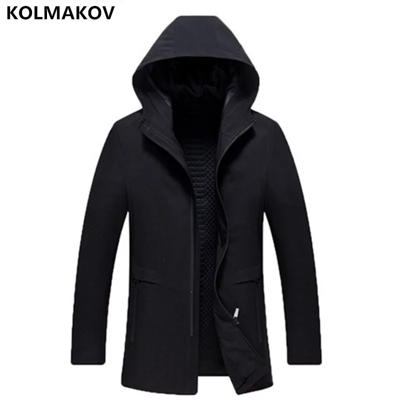 

2019 New Arrival Men's Trench Coats Male Autumn Winter Fashion Coat Homme Windbreaker High Quality Black Overcoat Casual Dress