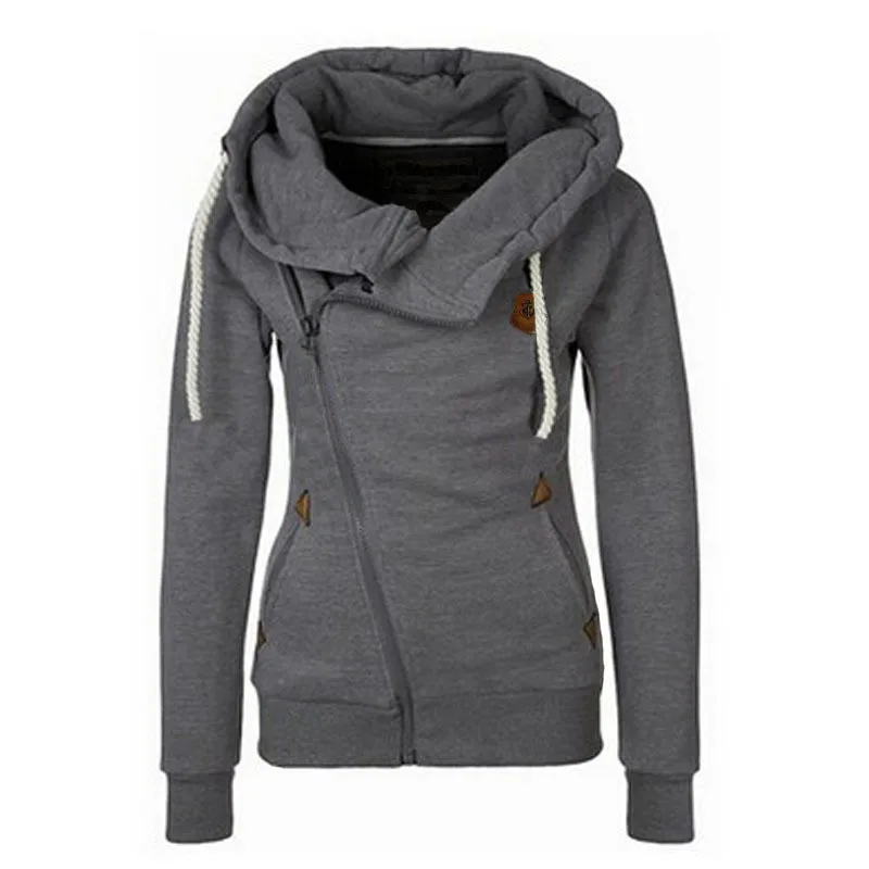 Повседневные sudaderas mujer Женская кофта осень-зима женские толстовки на молнии плотная Женская Толстовка Толстовки 60503