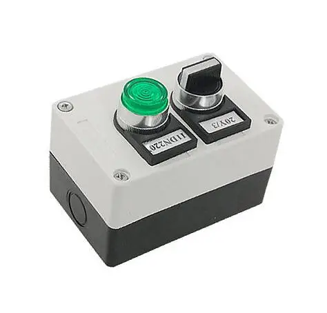 Green Light Switch Rotary Selector Push Button Station | Обустройство дома