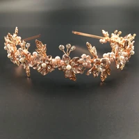 floralbride handmade vintage rhinestones crystals pearls wedding tiara headband bridal crown hair accessories bridesmaids women