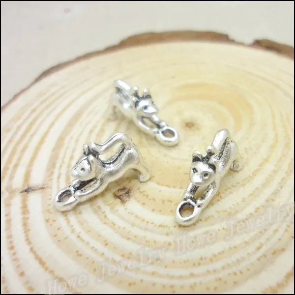 175 шт Подвески Подвеска В Форме Кошки тибетский серебряный цинковый сплав