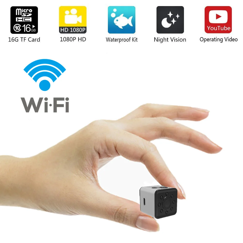 Мини камера SQ13 HD Wi Fi 1080P ночное видение|Компактные видеокамеры| |
